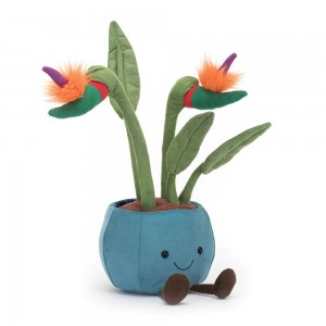 Jellycat  天堂鸟观赏盆栽玩具（Amuseables Bird Of Paradise）38cm x 17cm x 14cm