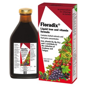 【包邮】red seal 红印牌Floradix 有机补铁液铁元500毫升
