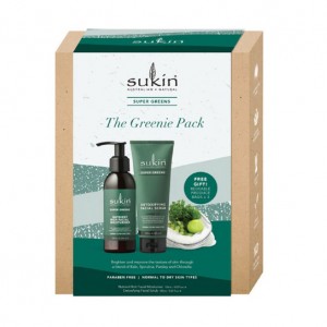Sukin Greenie Pack 苏芊超级绿套装（排毒面部磨砂膏125ml+营养滋润乳液125ml）