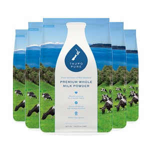 【顺丰新西兰直邮预售】Taupo Pure 特贝优全脂成人奶粉 1kg *6袋 保质期2027-03