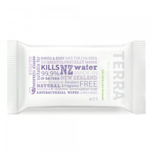 Terra 消毒湿巾40片 杀死99.9%病菌