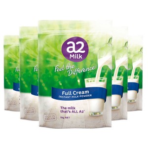 【顺丰新西兰直邮预售】澳洲 a2 Full Cream 全脂成人奶粉 1kg*6袋包邮 保质期2026-04