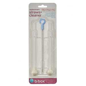 b.box 贝博氏士宝宝防呛吸管杯重力球吸管配件替换装(2个重力球吸管 1个杯刷）