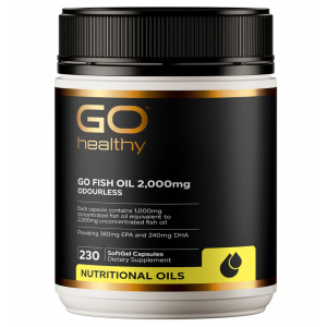 Go healthy高之源 高浓度2000mg无腥味深海鱼油软胶囊 230粒