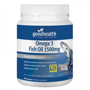 【一瓶包邮】】goodhealth 好健康Omega 3深海鱼油1500mg 400粒