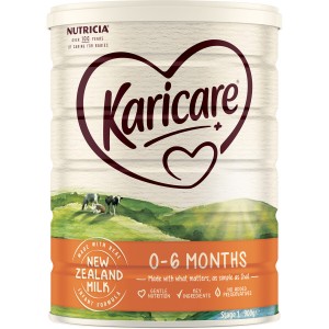 【顺丰新西兰直邮】Karicare 可瑞康普通装1段奶粉（0-6个月）3罐包邮 保质期2027-01