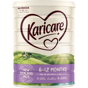 【顺丰新西兰直邮】Karicare 可瑞康普通装2段奶粉（6-12个月）3罐包邮 保质期2027-02